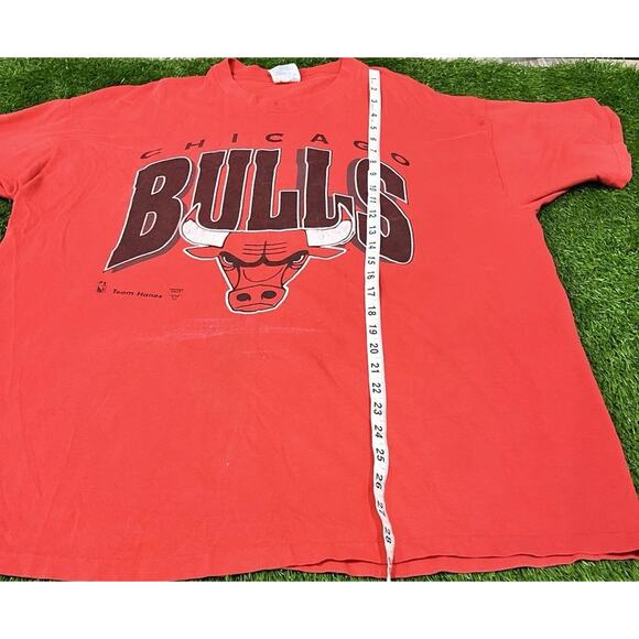 Hanes Beefy T Chicago Bulls Vintage NBA T-Shirt XXL Single Stitch Basketball - Picture 4 of 8